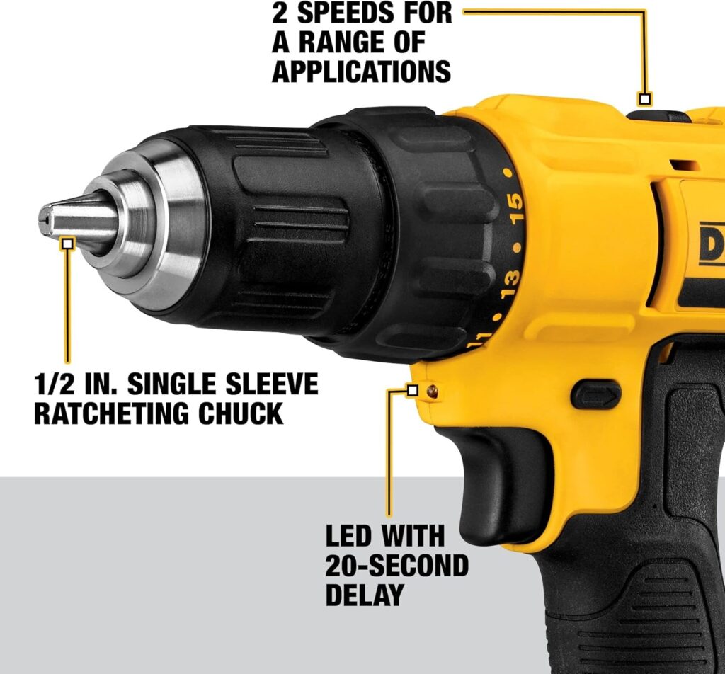 DEWALT 20V Max Cordless Drill Driver Kit